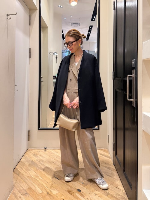 THE PAUSE】テーラーカラージャンプスーツ（つなぎ/オールインワン