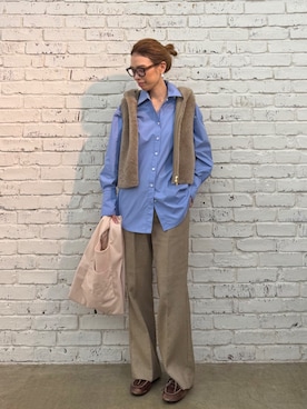 「THE PAUSE（ザ ポーズ）のアイテム」を使った、wgendoさん（レディース・162cm）の夏コーディネート