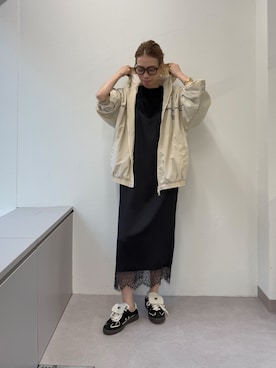 「UMBRO（アンブロ）のアイテム（ブルゾン）」を使った、wgendoさん（レディース・162cm）の冬コーディネート