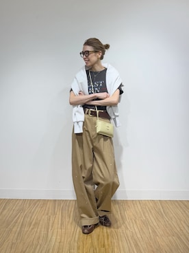 「タックパンツ」｜wgendoさん（レディース・162cm）の春コーディネート