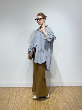 「Whim Gazette（ウィムガゼット）のアイテム」を使った、wgendoさん（レディース・162cm）の春コーディネート