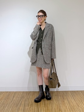 「THE PAUSE（ザ ポーズ）のアイテム」を使った、wgendoさん（レディース・162cm）の秋コーディネート