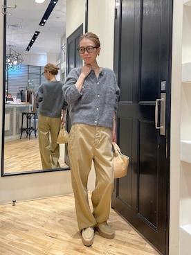 「アイテム（チノパンツ）」を使った、wgendoさん（レディース・162cm）の秋コーディネート