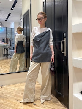 「アイテム（その他トップス）」を使った、wgendoさん（レディース・162cm）の秋コーディネート