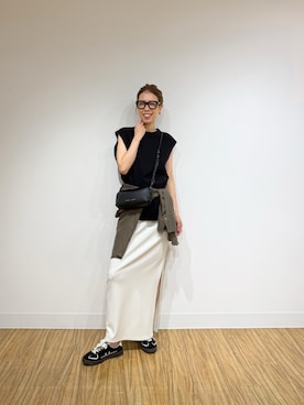 「Whim Gazette（ウィムガゼット）のアイテム」を使った、wgendoさん（レディース・162cm）の春コーディネート