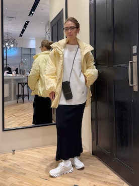 「アイテム（ダウンジャケット/コート）」を使った、wgendoさん（レディース・162cm）の秋コーディネート