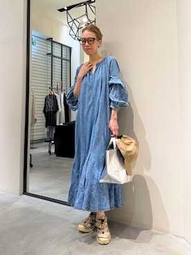 「ウィムガゼット」｜「アイテム（ワンピース/ドレス）」を使った、wgendoさん（レディース・162cm）の夏コーディネート