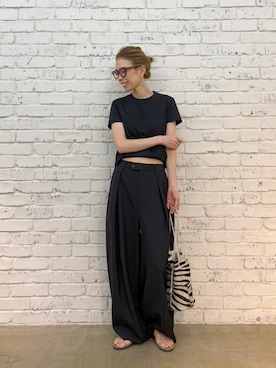 「Whim Gazette（ウィムガゼット）のアイテム」を使った、wgendoさん（レディース・162cm）の春コーディネート