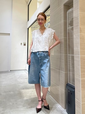 「アイテム（パンプス）」を使った、wgendoさん（レディース・162cm）の夏コーディネート
