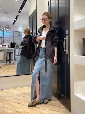 「アイテム（ブルゾン）」を使った、wgendoさん（レディース・162cm）の夏コーディネート