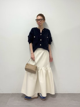 「アイテム（ピアス（両耳用））」を使った、wgendoさん（レディース・162cm）の秋コーディネート