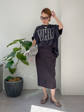 「Whim Gazette（ウィムガゼット）のアイテム（その他シューズ）」を使った、wgendoさん（レディース・162cm）の春コーディネート
