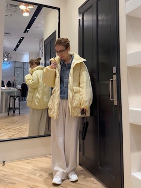 「アイテム（デニムジャケット）」を使った、wgendoさん（レディース・162cm）の秋コーディネート