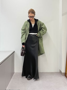 「アイテム（モッズコート）」を使った、wgendoさん（レディース・162cm）の冬コーディネート