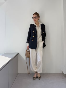 「アイテム（パーカー）」を使った、wgendoさん（レディース・162cm）の冬コーディネート