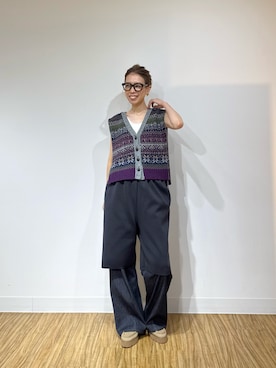 「アイテム（ローファー、ベージュ系）」を使った、wgendoさん（レディース・162cm）の夏コーディネート