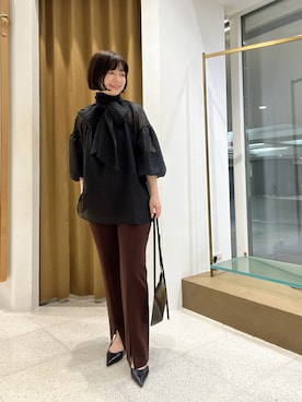 「アイテム（ショルダーバッグ）」を使った、whimkumagaiさん（レディース・153cm・40代）の夏コーディネート