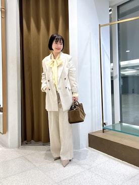 「THE PAUSE（ザ ポーズ）のアイテム」を使った、whimkumagaiさん（レディース・153cm）の春コーディネート