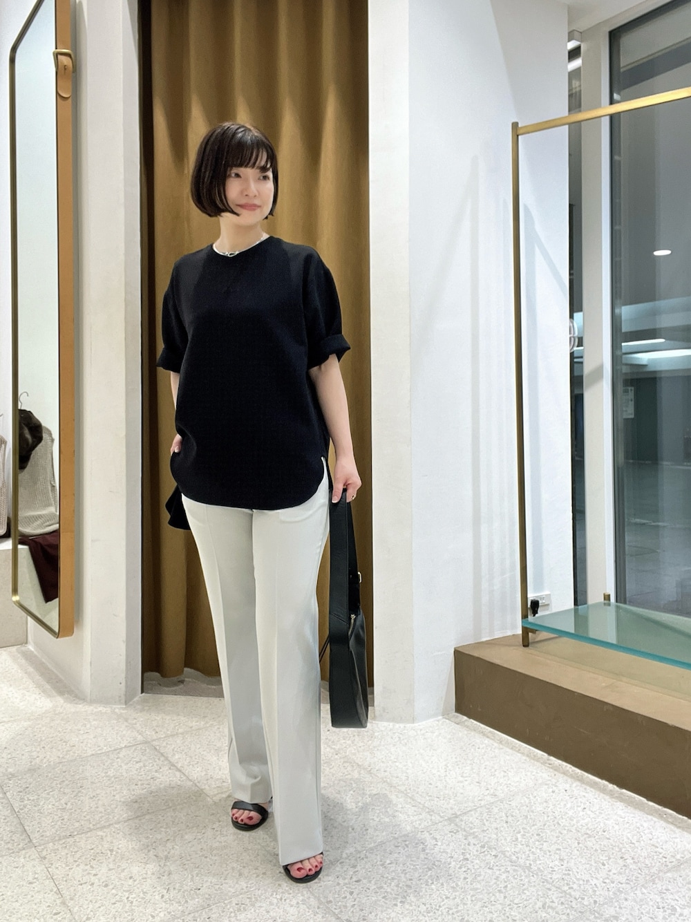 【未使用品】ドローイングナンバーズ　ダブルクロスドロストソフトフレアパンツ Drawing Numbers パンツ 「Drawing Numbers」ダブルクロス