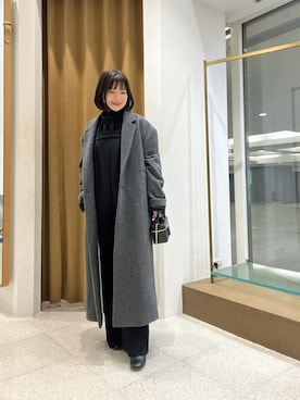 「アイテム（オールインワン・サロペット）」を使った、whimkumagaiさん（レディース・153cm）の冬コーディネート