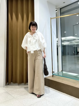 「Whim Gazette（ウィムガゼット）のアイテム」を使った、whimkumagaiさん（レディース・153cm）の春コーディネート