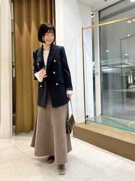 「アイテム（テーラードジャケット）」を使った、whimkumagaiさん（レディース・153cm・40代）の秋コーディネート