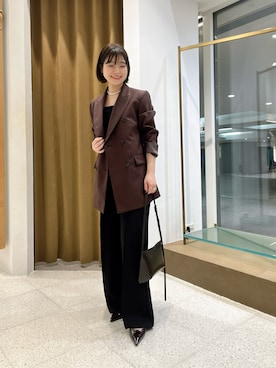 「アイテム（ジャケット/アウター）」を使った、whimkumagaiさん（レディース・153cm・40代）の秋コーディネート