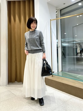 「アイテム（スカート）」を使った、whimkumagaiさん（レディース・153cm・40代）の秋コーディネート