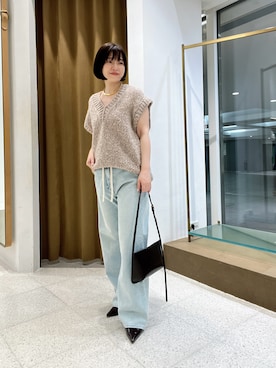 「アイテム（チョーカー）」を使った、whimkumagaiさん（レディース・153cm・40代）の夏コーディネート