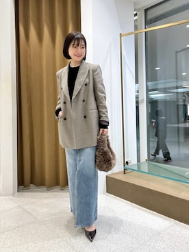 「アイテム（ジャケット/アウター）」を使った、whimkumagaiさん（レディース・153cm・40代）の秋コーディネート