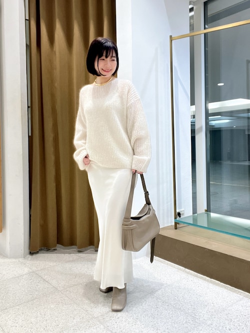 サテンフレアスカート（スカート）｜Whim Gazette（ウィムガゼット）の