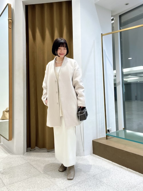 PGGアモッサ×N yメカニカルストレッチタフタホワイトスカートサイズ1 PGGアモッサ×N yメカニカルストレッチタフタホワイトスカートサイズ1