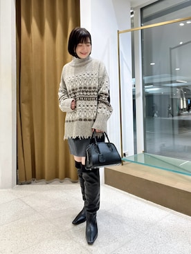 「アイテム（スカート）」を使った、whimkumagaiさん（レディース・153cm・40代）の秋コーディネート