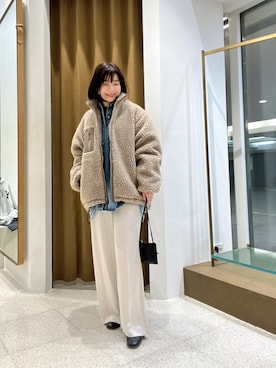 「アイテム（その他アウター）」を使った、whimkumagaiさん（レディース・153cm・40代）の秋コーディネート