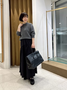 「アイテム（ボストンバッグ）」を使った、whimkumagaiさん（レディース・153cm・40代）の夏コーディネート