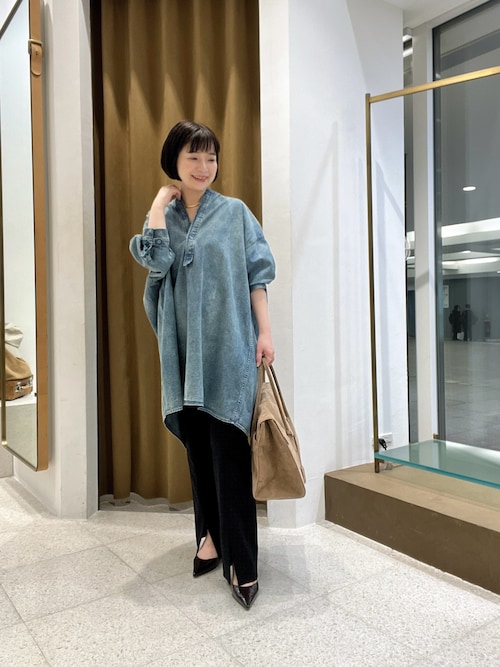 Whim Gazette（ウィム ガゼット） ブラウス シャツ DENIM刺繍