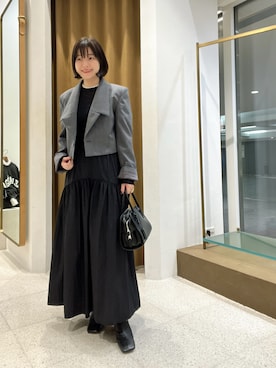 「アイテム（ジャケット/アウター）」を使った、whimkumagaiさん（レディース・153cm・40代）の秋コーディネート