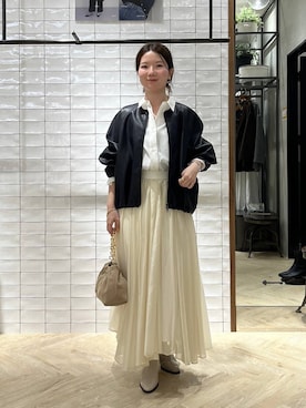 「アイテム（シャツワンピース）」を使った、apartby15さん（レディース・155cm）の秋コーディネート
