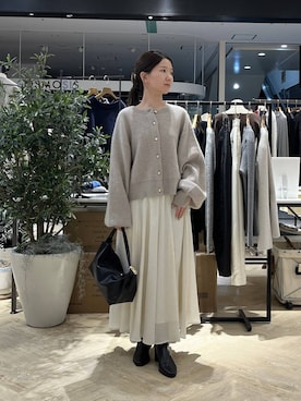 「アイテム（ヘアアクセサリー）」を使った、apartby15さん（レディース・155cm）の冬コーディネート