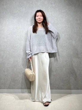 「ロングヘア」｜「アイテム（サンダル）」を使った、apartby15さん（レディース・154cm）の春コーディネート