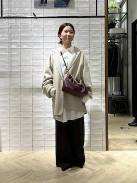 「アイテム（シャツワンピース）」を使った、apartby15さん（レディース・155cm）の秋コーディネート