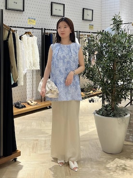 「A part by（アパートバイ）のハートモチーフバッグ（ショルダーバッグ、ベージュ系）」を使った、apartby15さん（レディース）の春コーディネート
