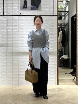 「アイテム（シャツワンピース）」を使った、apartby15さん（レディース・155cm）の秋コーディネート