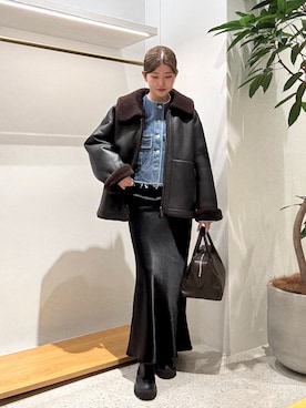 「THE PAUSE（ザ ポーズ）のアイテム」を使った、wgwatanabeさん（レディース・160cm）の冬コーディネート