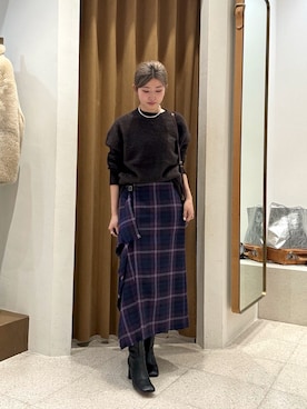 「アイテム（チョーカー）」を使った、wgwatanabeさん（レディース・160cm）の秋コーディネート