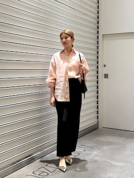 「ピンクシャツ」｜wgwatanabeさん（レディース・160cm）の夏コーディネート