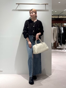 「アイテム（デニムスカート）」を使った、wgwatanabeさん（レディース・160cm）の秋コーディネート