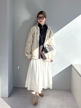 「THE PAUSE（ザ ポーズ）のアイテム」を使った、wgwatanabeさん（レディース・160cm）の冬コーディネート