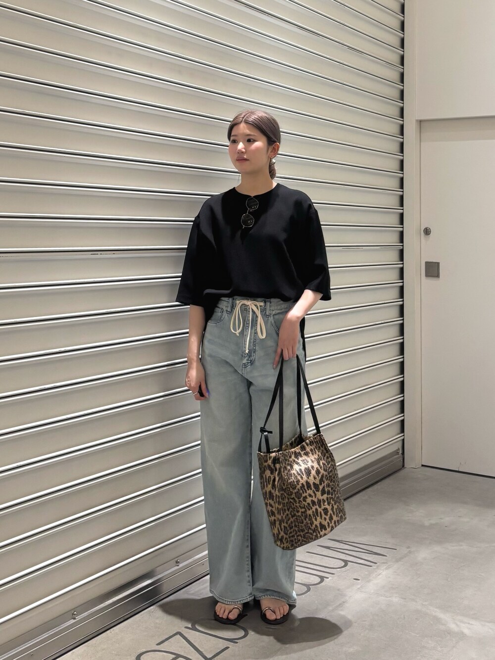 完売！　ウィムガゼット　ヒョウ柄　NOVIA 別注Straw LEO TOTE 完売！ ウィムガゼット ヒョウ柄 NOVIA 別注Straw LEO TOTE