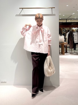 「デニムシャツ」｜wgwatanabeさん（レディース・160cm）の秋コーディネート
